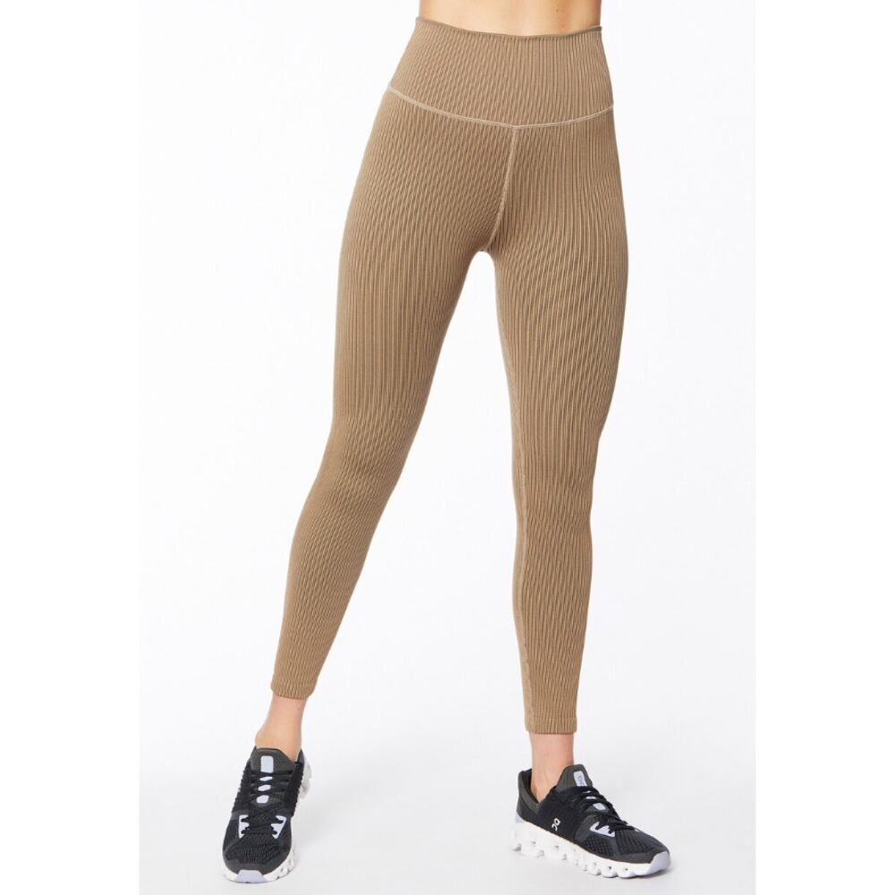 Good American Seamless Chunky Rib Legging Camel Women's Small Medium